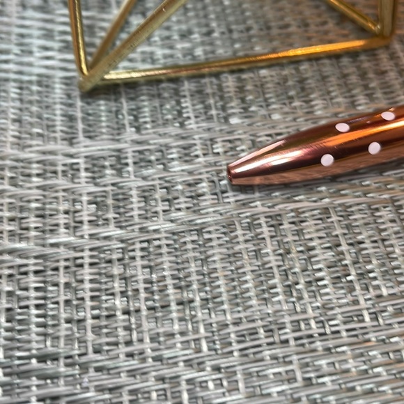 #60 NWT Rose Gold Polka Dot Pen with Diamond Jewel Top - Picture 14 of 16